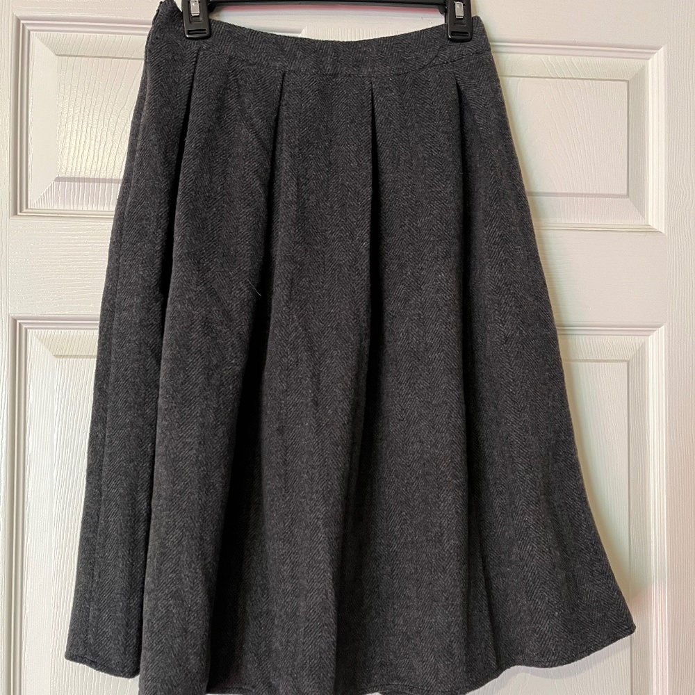 Wool blend skirt